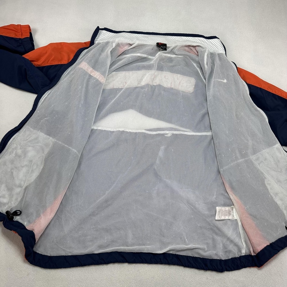 Vintage Syracuse Windbreaker Jacket Mens Medium Blue Orange NCAA Nike USA 90s - Picture 7 of 12